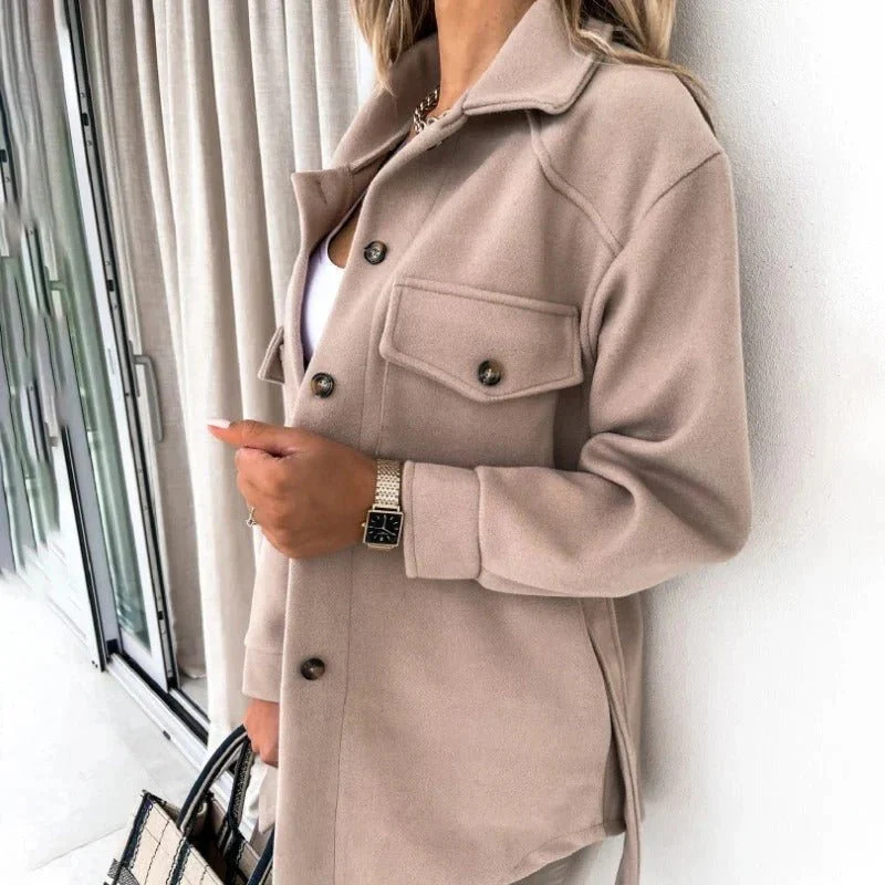 Marissa | Women's Oversized Button-Down Shirt Jacket - Image 5