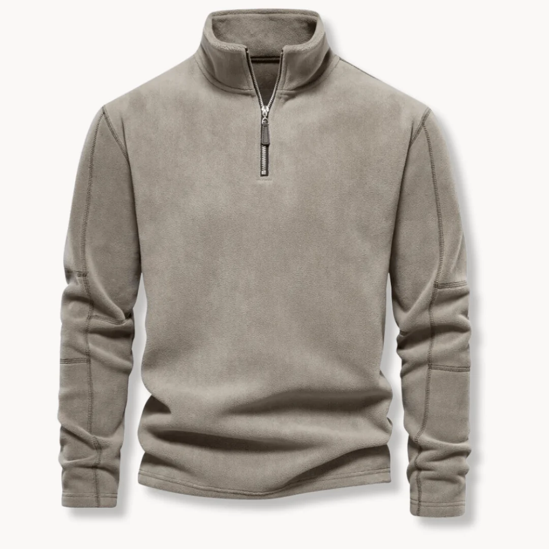 Mathew | Men's Half-Zip Long Sleeve Pullover Sweater - Image 3