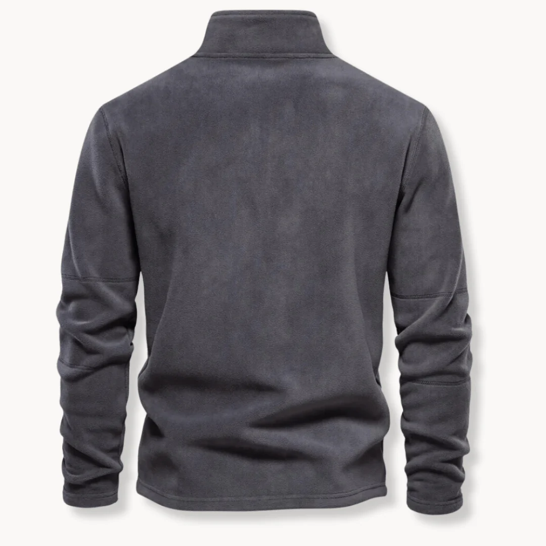 Mathew | Men's Half-Zip Long Sleeve Pullover Sweater - Image 4