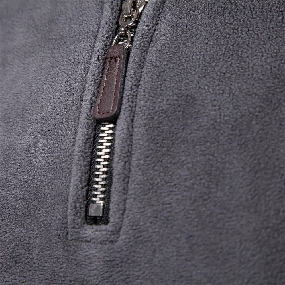 Mathew | Men's Half-Zip Long Sleeve Pullover Sweater - Image 5