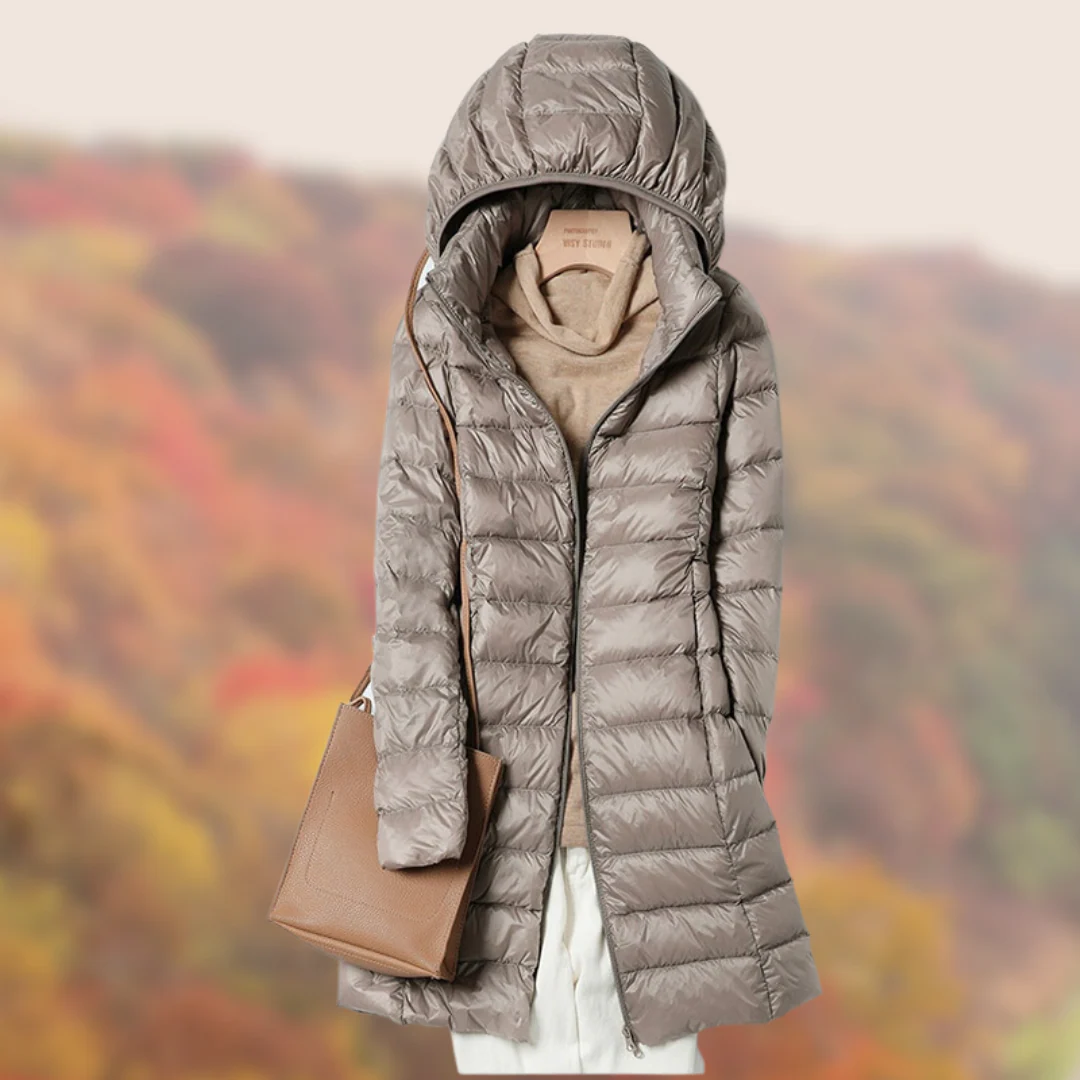 Matilda | Women's Lightweight Hooded Puffer Coat - Image 3