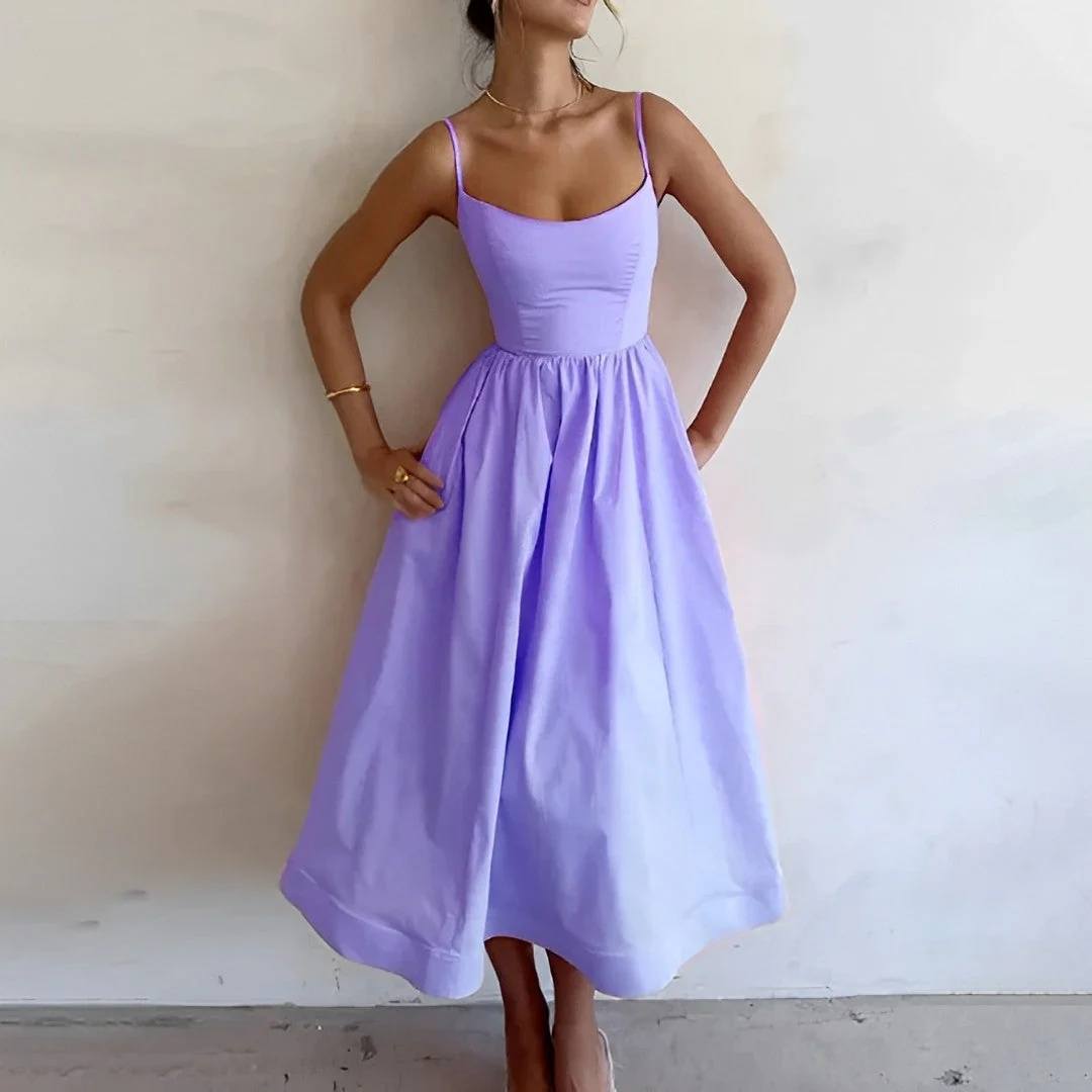 Michele | Stylish Summer Midi Dress - Image 2