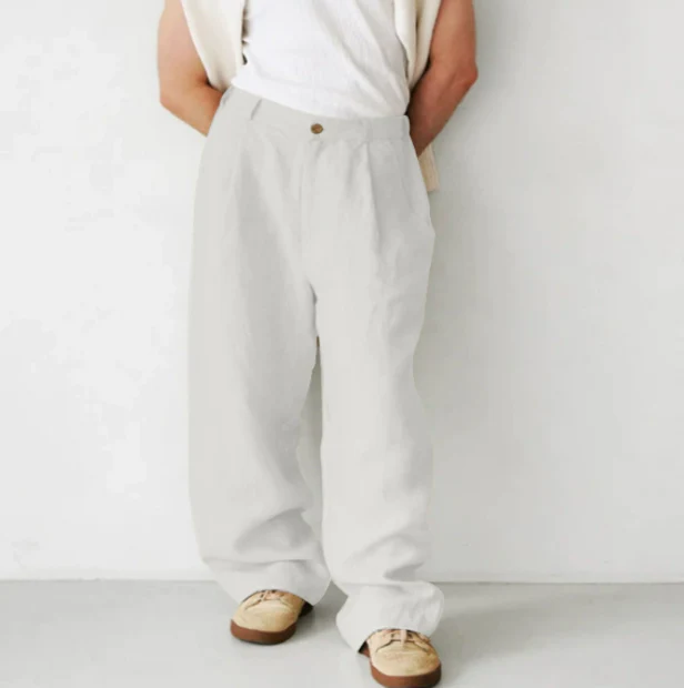 Nelson | Men’s Trousers – Comfortable Cotton – Relaxed Fit – Full Length - Image 2