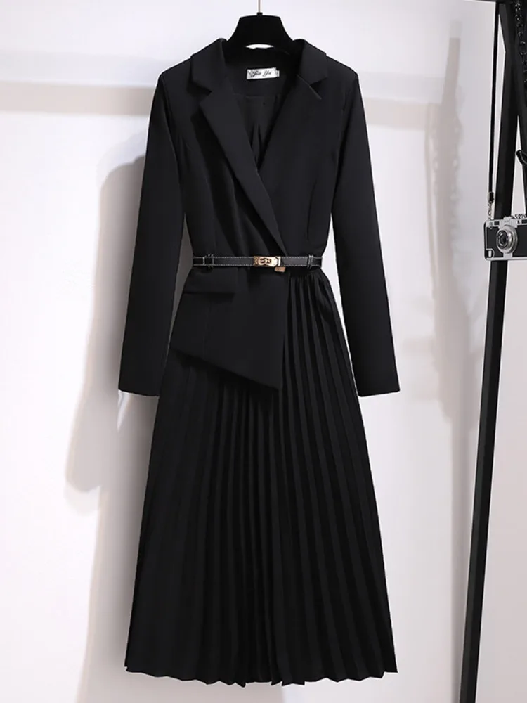 Nicole | Women's Pleated A-Line Midi Dress - Image 4
