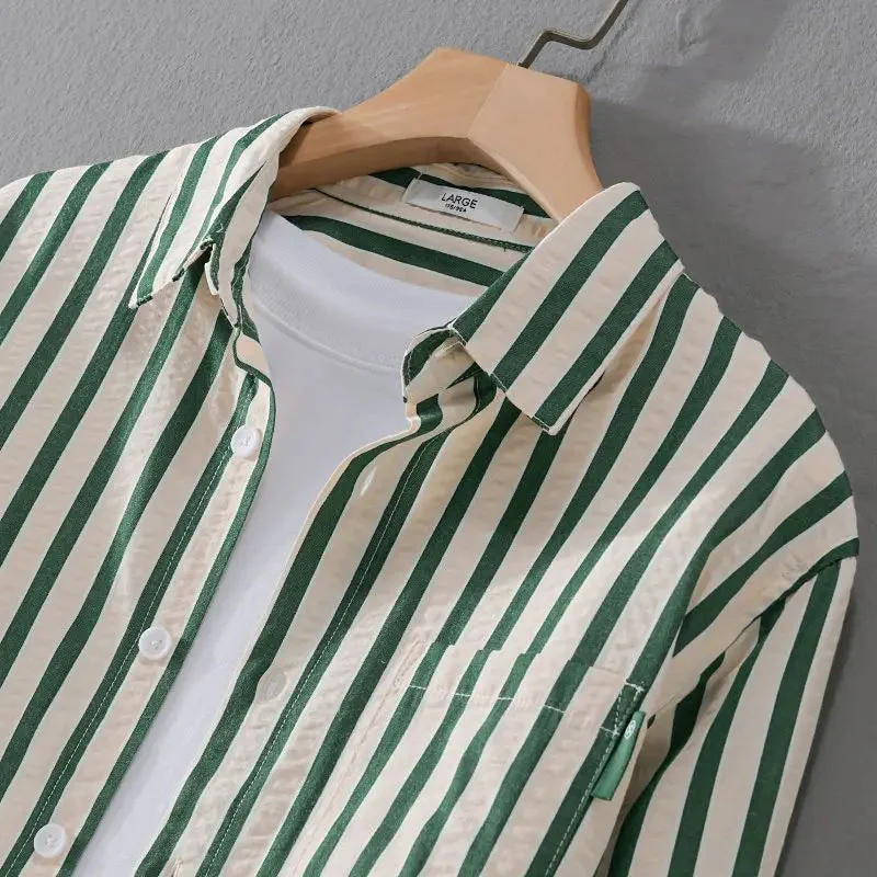 Niels | Striped Button-Down Shirt - Image 3