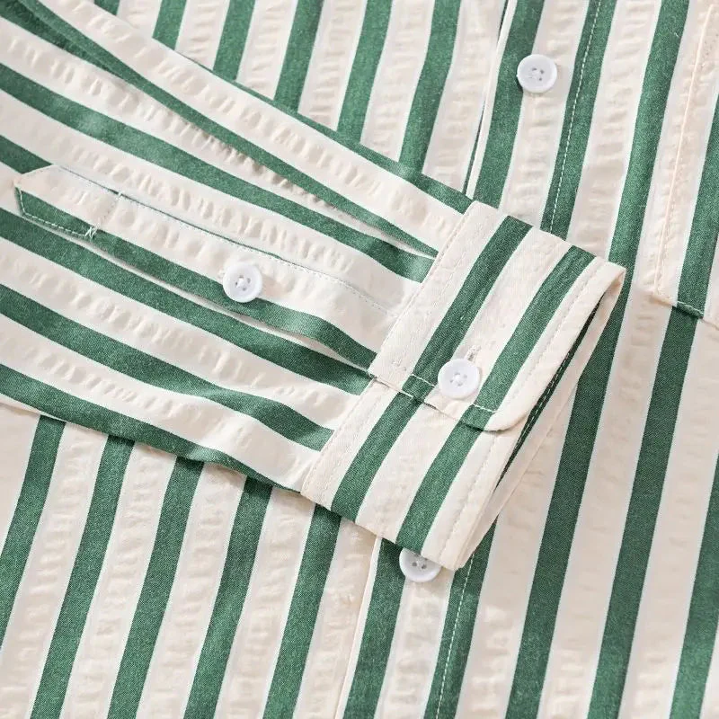 Niels | Striped Button-Down Shirt - Image 4