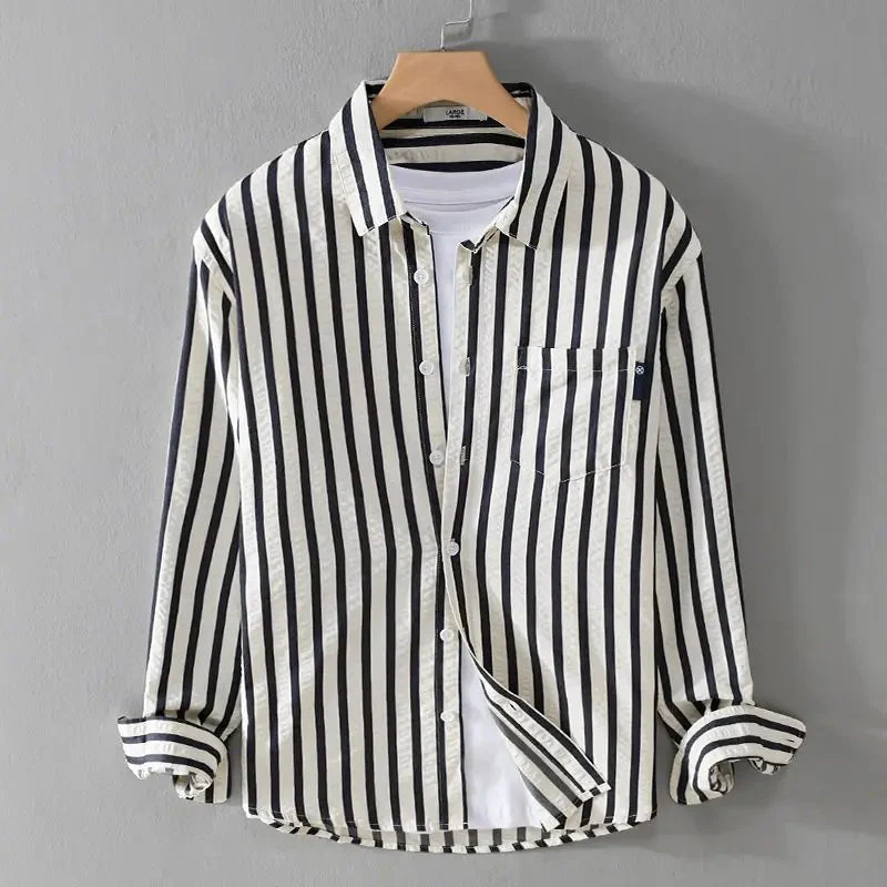 Niels | Striped Button-Down Shirt - Image 6