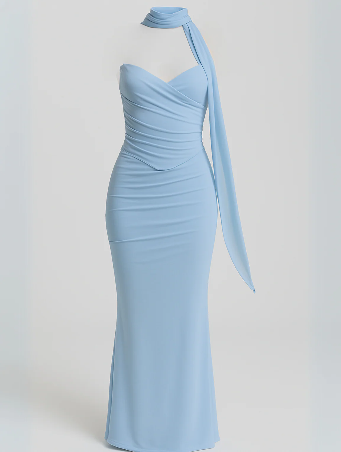 Phyllis | Elegant Strapless Choker Dress - Image 5