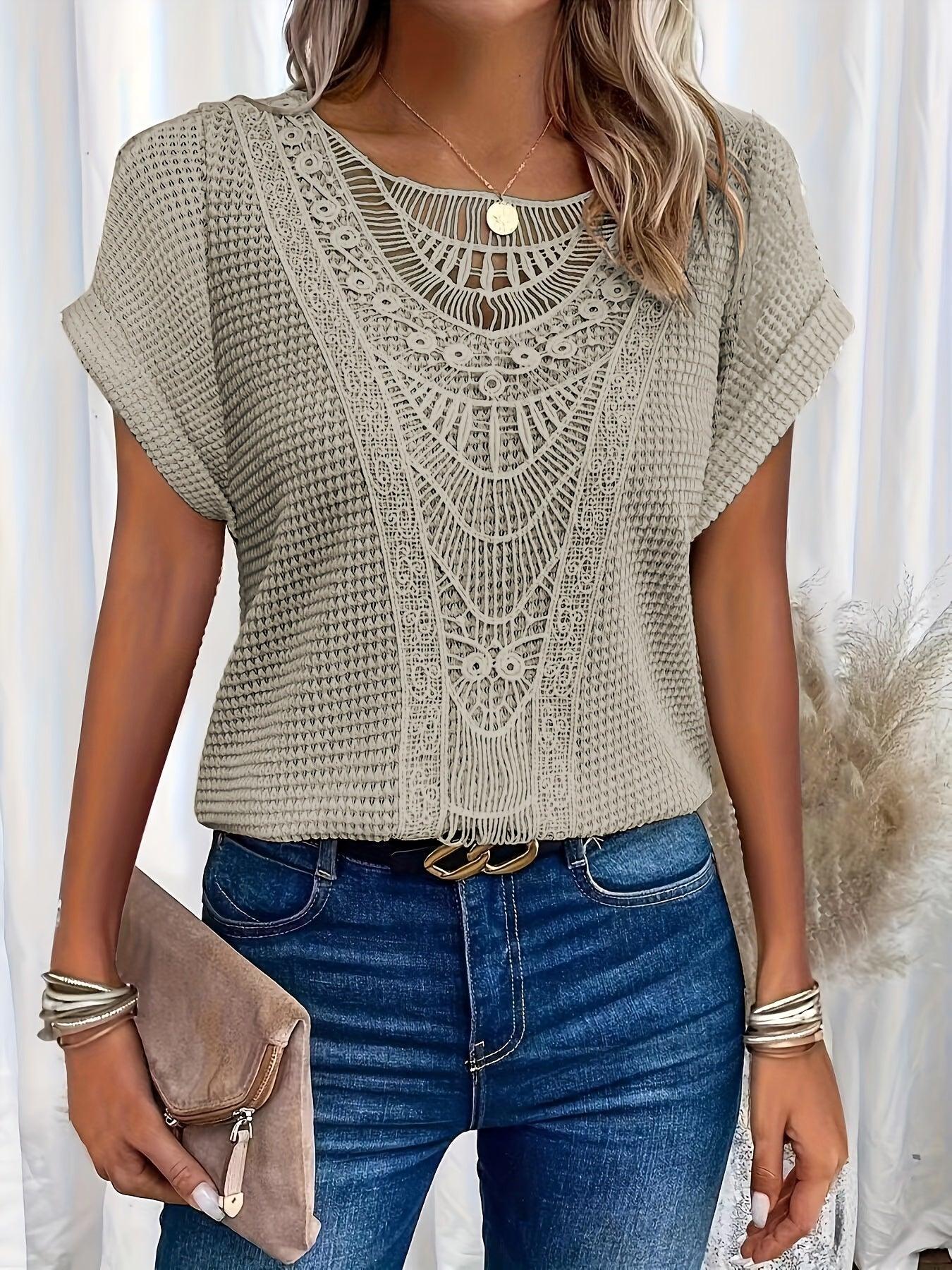 Rachel | Beautifully Detailed Knitted Top - Image 7