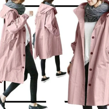 Raegan | Women's Oversized Hooded Trench Coat - Image 11