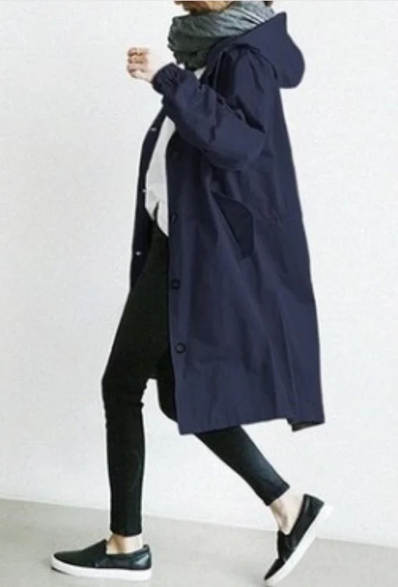 Raegan | Women's Oversized Hooded Trench Coat - Image 6