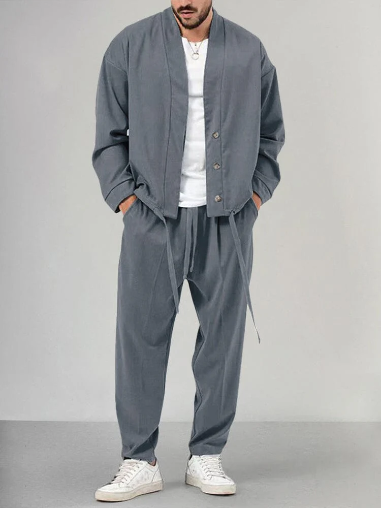 Raphael | Men's Relaxed Fit Two-Piece Pant Set - Image 3