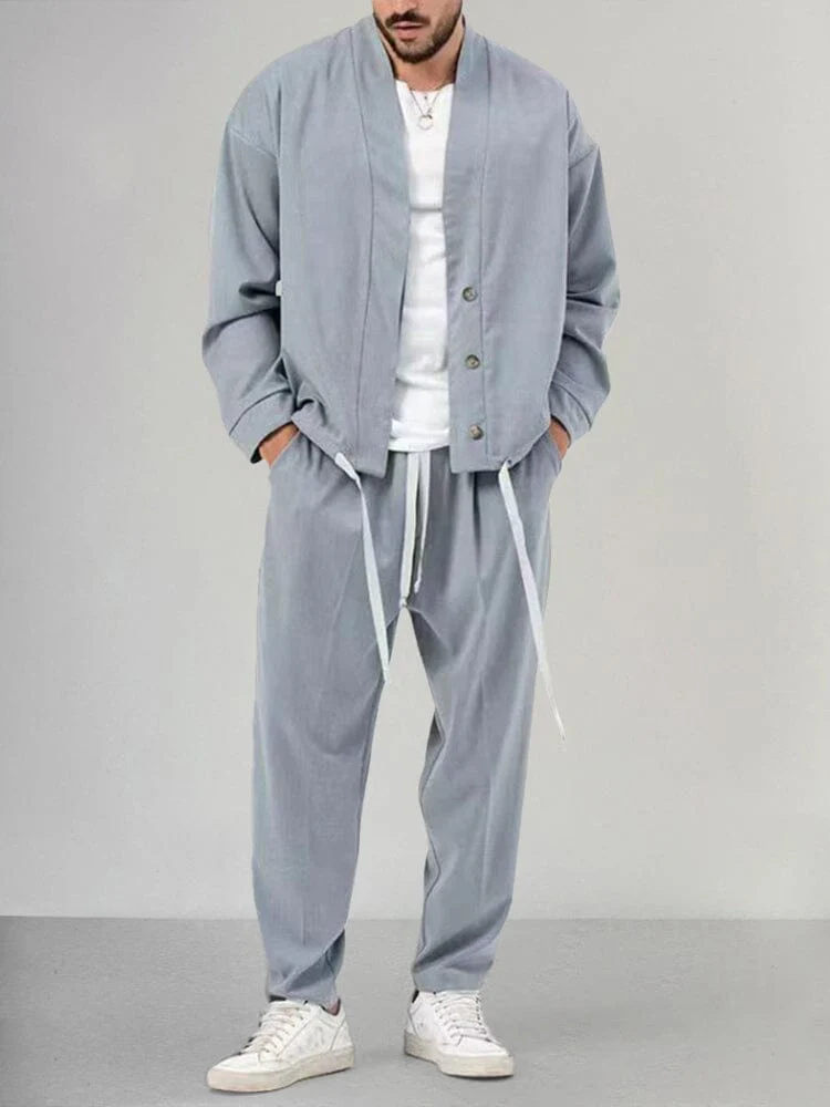 Raphael | Men's Relaxed Fit Two-Piece Pant Set - Image 4