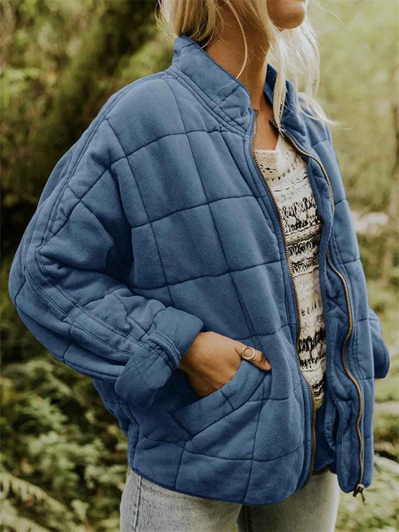 Rasmine | Stylish Quilted Jacket with Zipper - Image 3