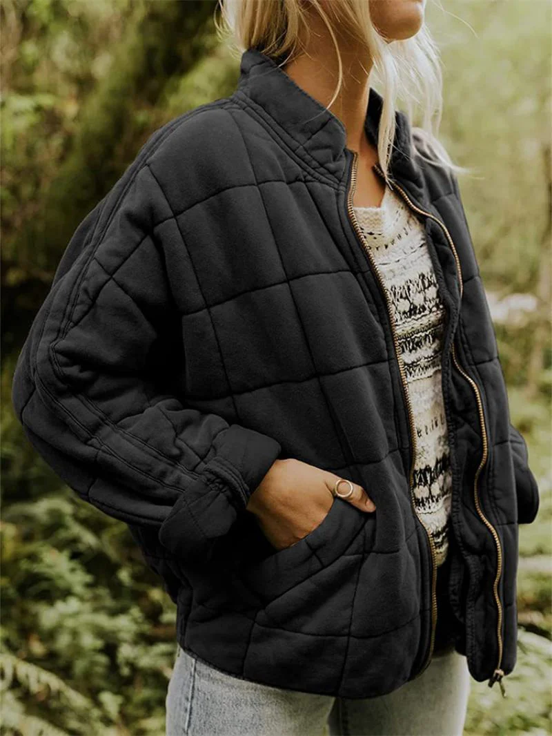 Rasmine | Stylish Quilted Jacket with Zipper - Image 4
