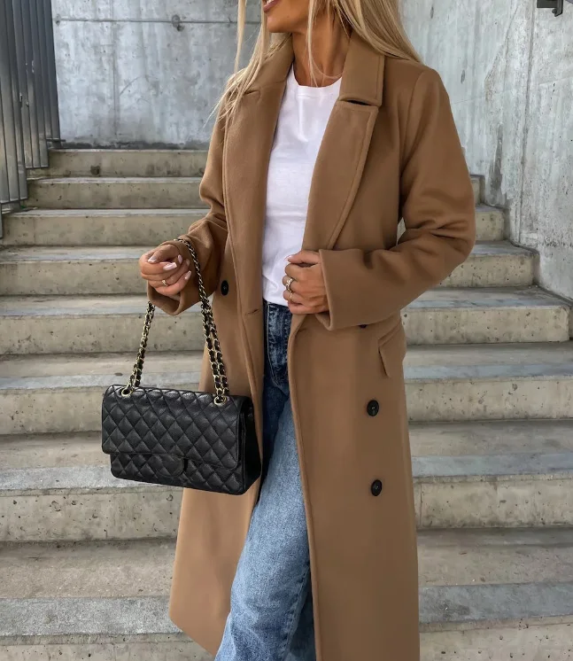 Rhonda | Women's Belted Double Breasted Overcoat - Image 5