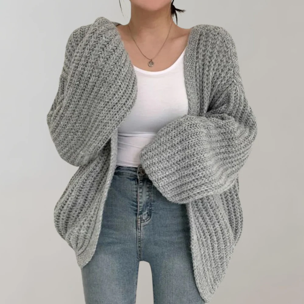 Rose | Women's Oversized Knit Cardigan - Image 6