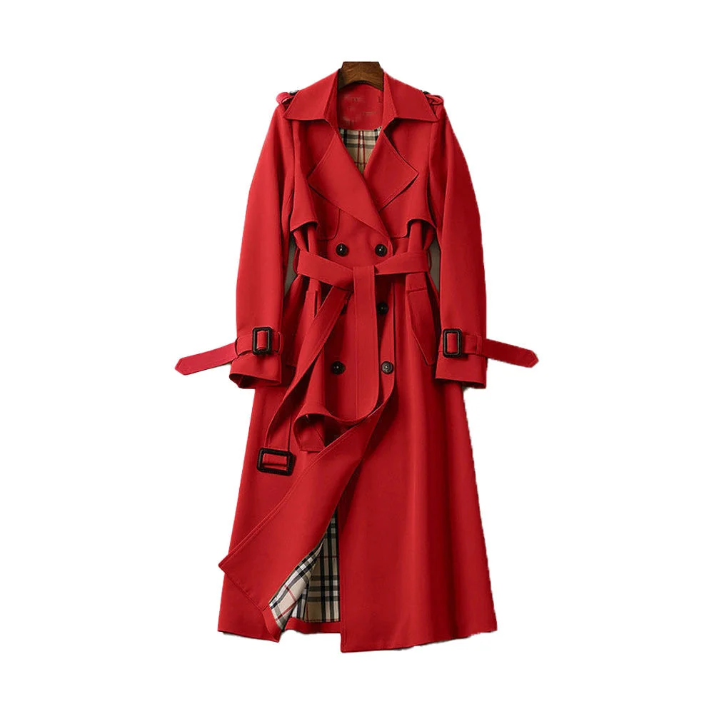 Rosie | Women's Long Double-Breasted Coat - Image 7