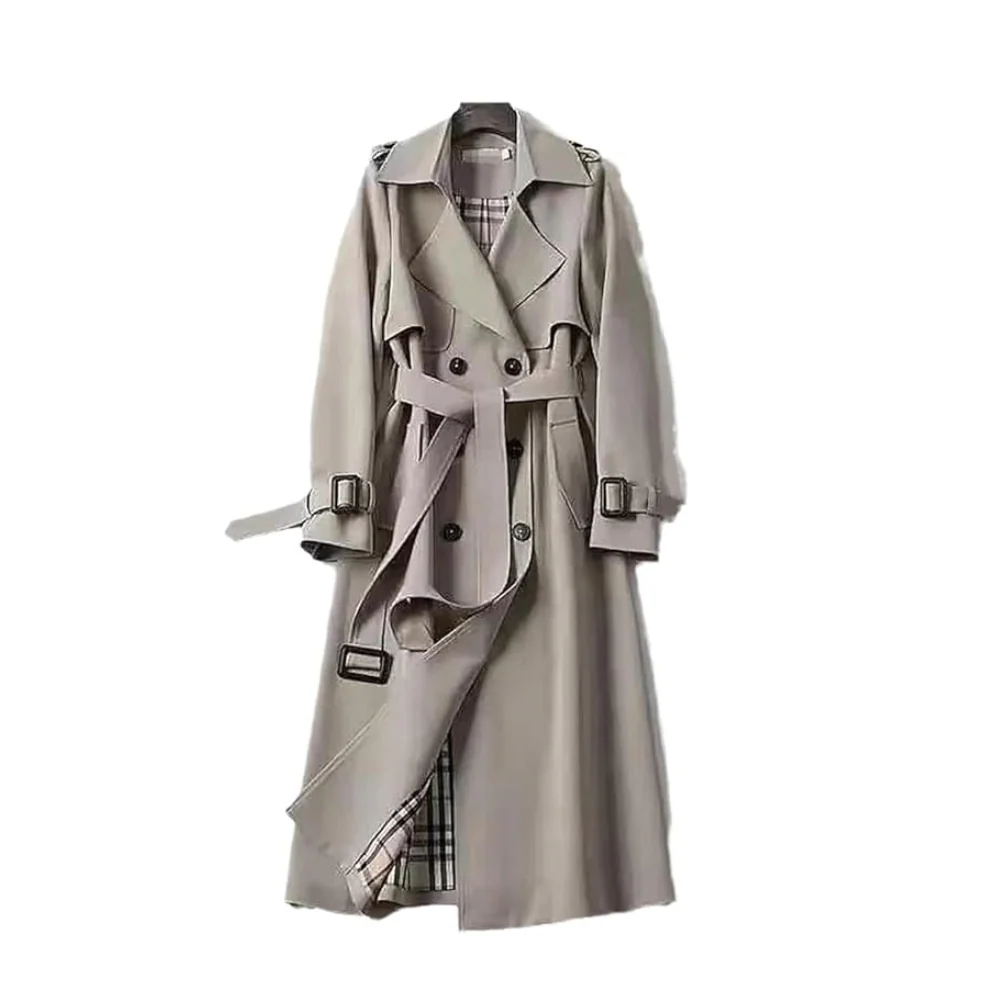 Rosie | Women's Long Double-Breasted Coat - Image 8