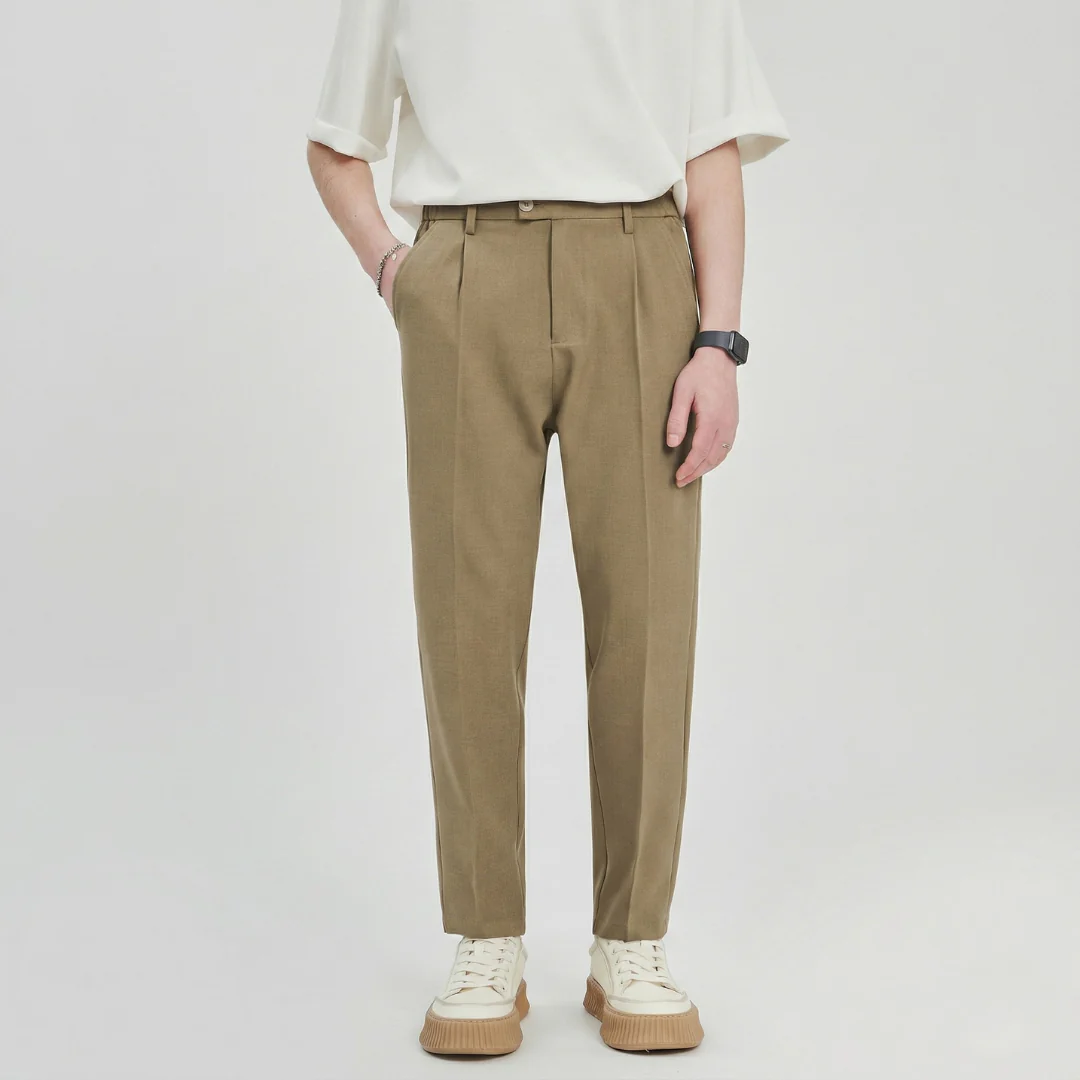 Samuel | Men's Pleated Wide Leg Pants - Image 3