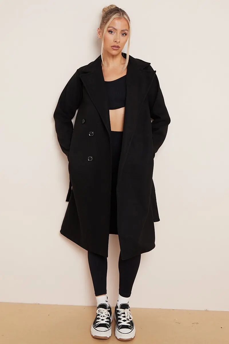 Stella | Women's Double Breasted Belted Coat - Image 6