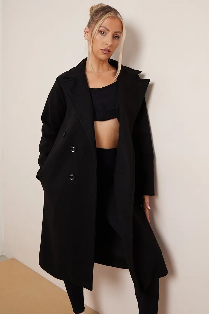 Stella | Women's Double Breasted Belted Coat - Image 7