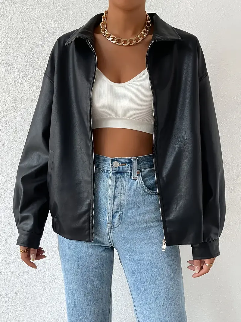 Tatum | Women's Oversized Zip-Up Jacket
