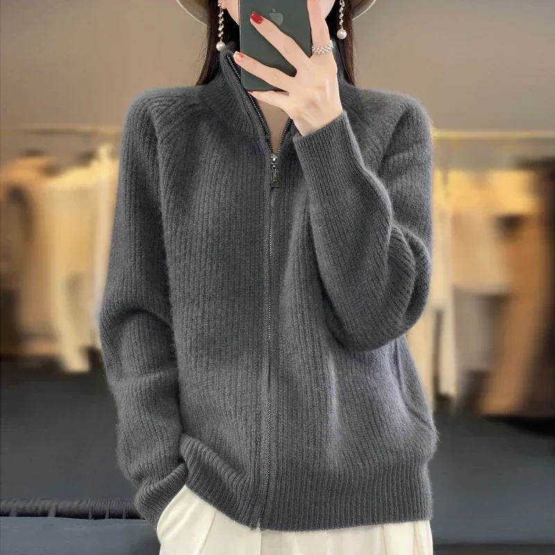 Teresa | Women's Zip-Up Sweater Jacket - Image 11