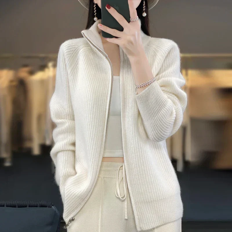 Teresa | Women's Zip-Up Sweater Jacket - Image 2