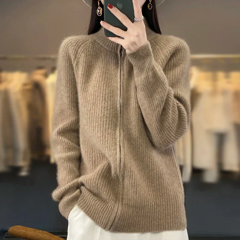 Teresa | Women's Zip-Up Sweater Jacket - Image 6
