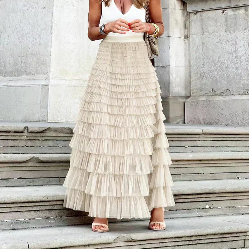 Theresa | Elegant Tulle Midi Skirt for Women - Image 6