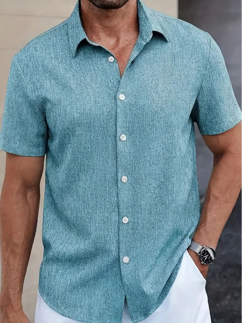 Trey | Classic Short Sleeve Shirt for Men - Image 2