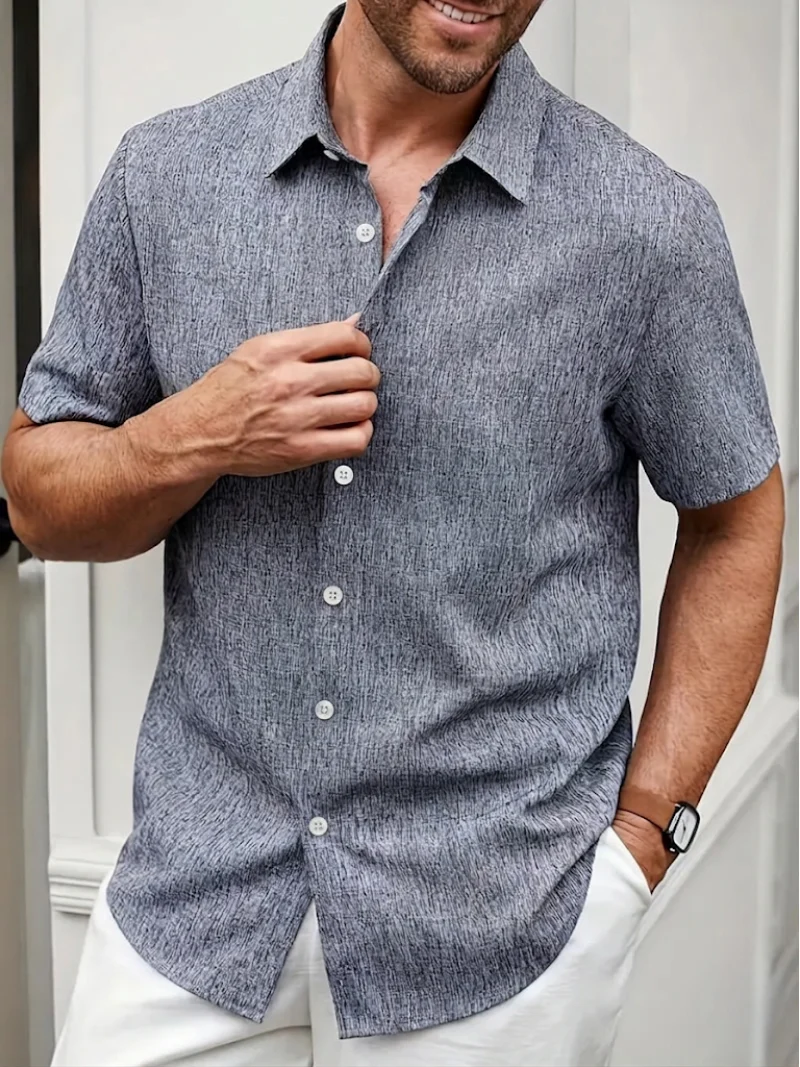 Trey | Classic Short Sleeve Shirt for Men - Image 3
