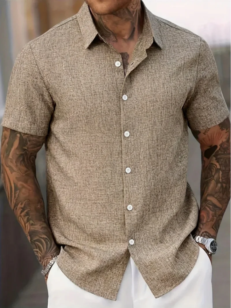 Trey | Classic Short Sleeve Shirt for Men - Image 4