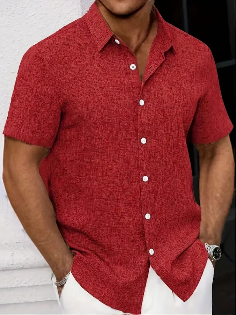 Trey | Classic Short Sleeve Shirt for Men - Image 5
