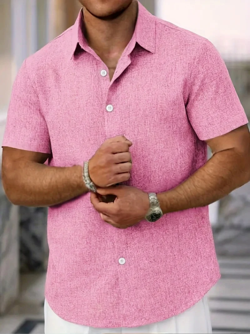 Trey | Classic Short Sleeve Shirt for Men - Image 6