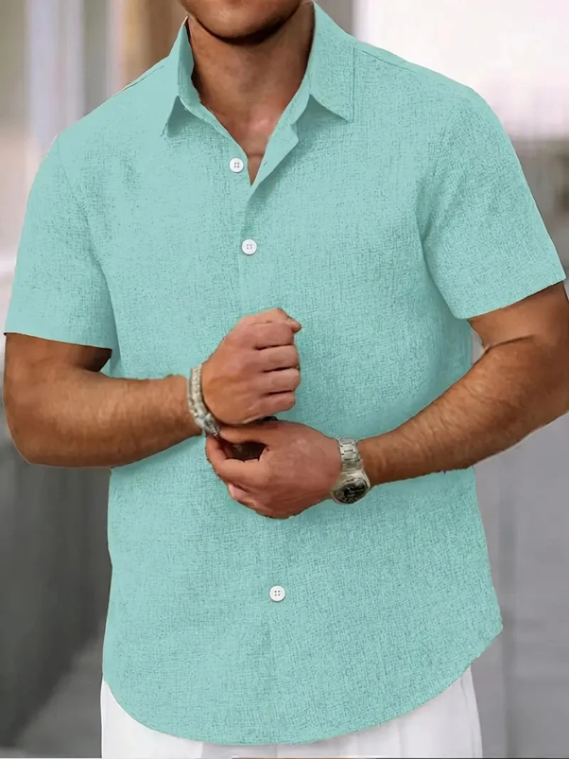 Trey | Classic Short Sleeve Shirt for Men - Image 9